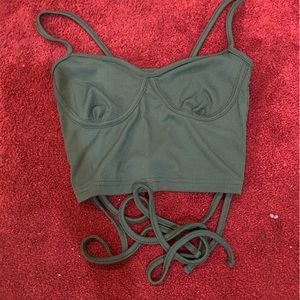 Cropped Tops With Adjustable Side Strands